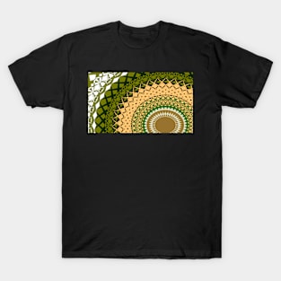 Mandala print, military green colors T-Shirt